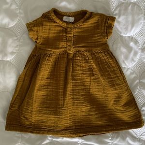 Jamie Kay - 3-6M - short sleeve dress, golden